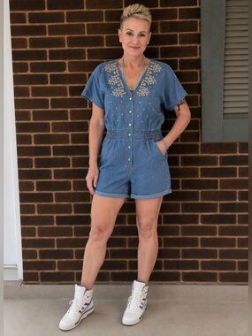 Vintage 80’s Denim Romper